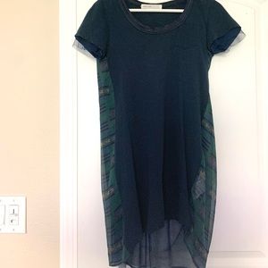 Designer Brand Sacai Luck Chic tunic/relaxed fit dress